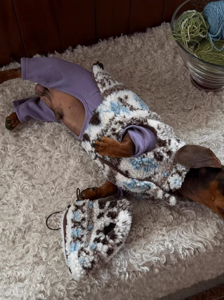 Fair Isle Dog Jumper and Hat