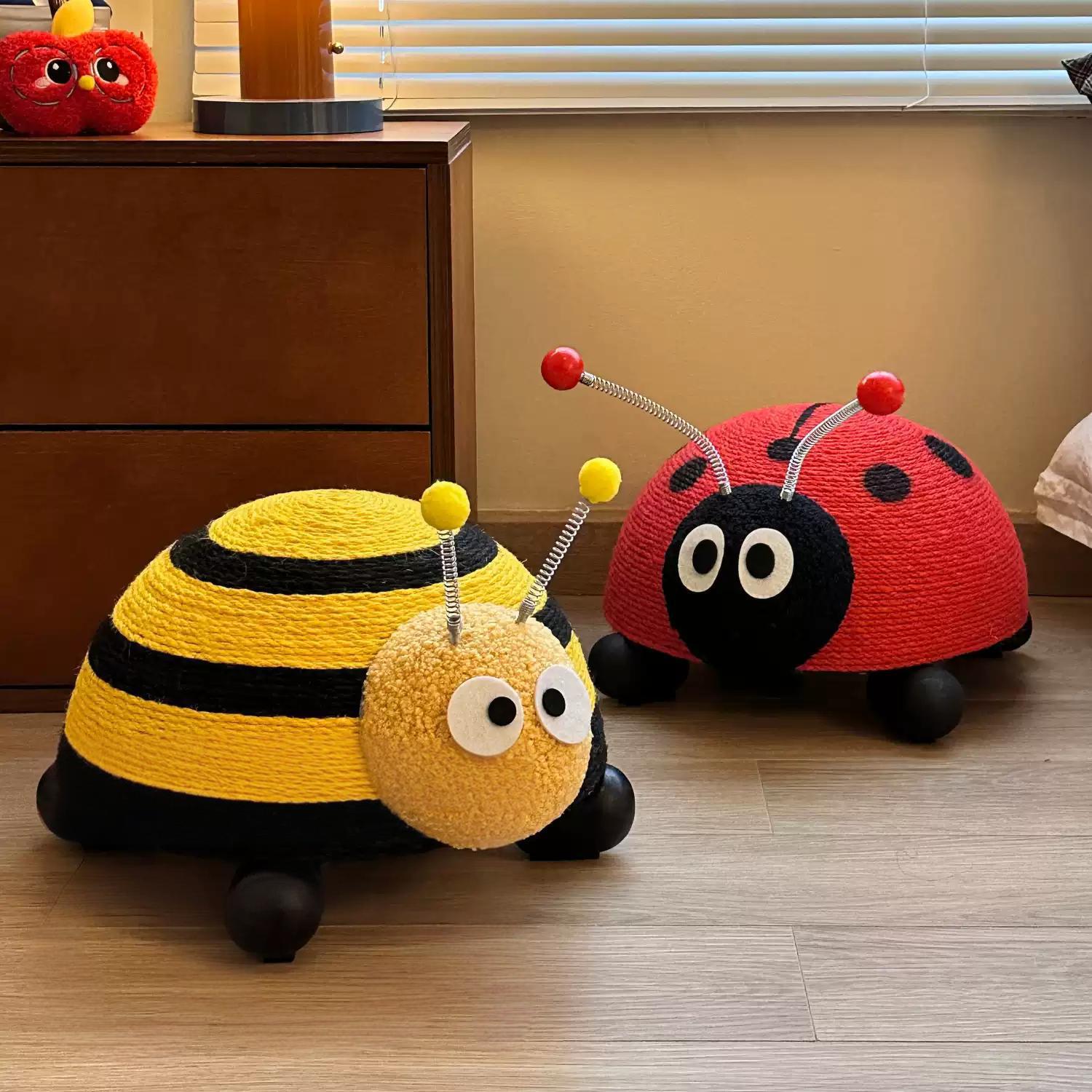 Bee & Ladybug Cat Scratcher Ball
