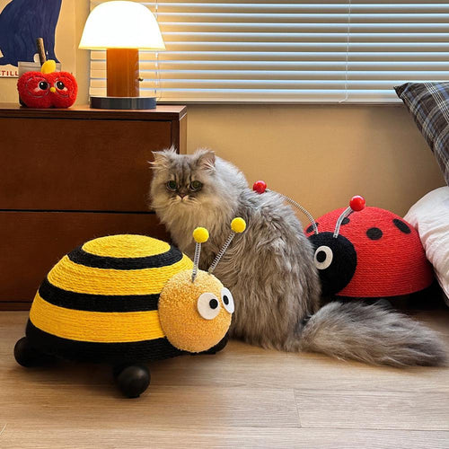 Bee & Ladybug Cat Scratcher Ball