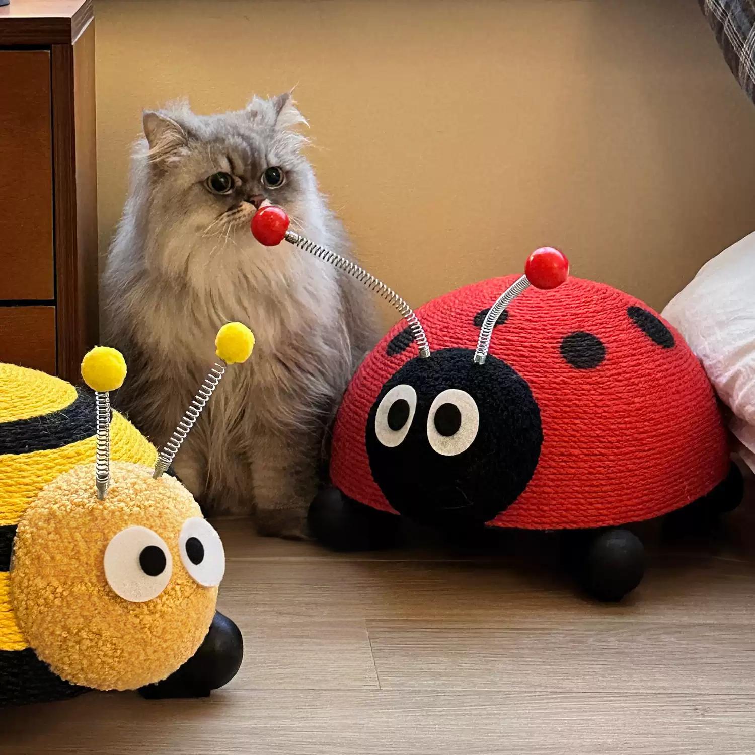 Bee & Ladybug Cat Scratcher Ball