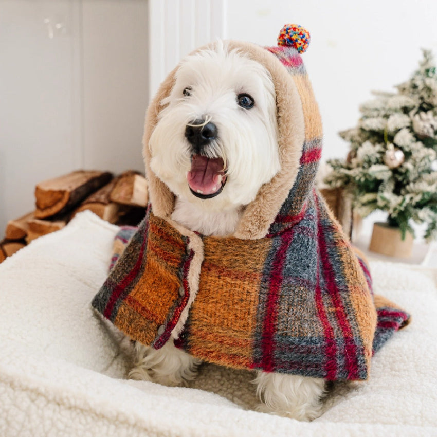 Maillard Warm Plush Dog Poncho