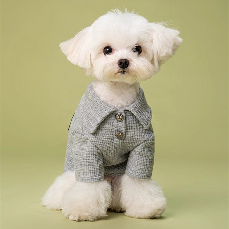 Waffle Knit Pet Polo Shirt