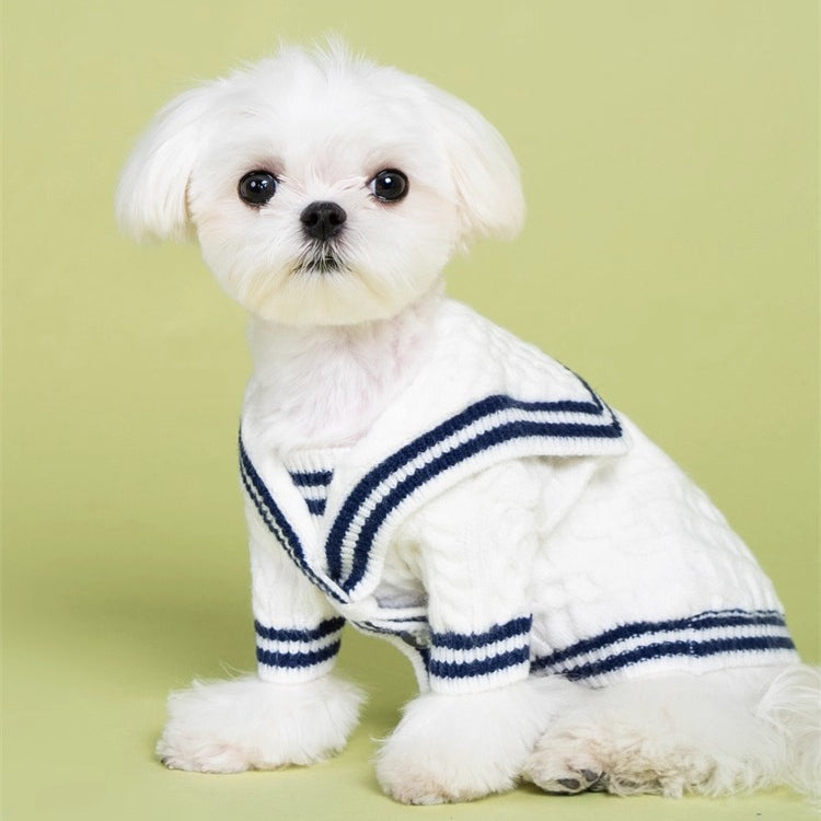 Warm Sailor Dog Sweater