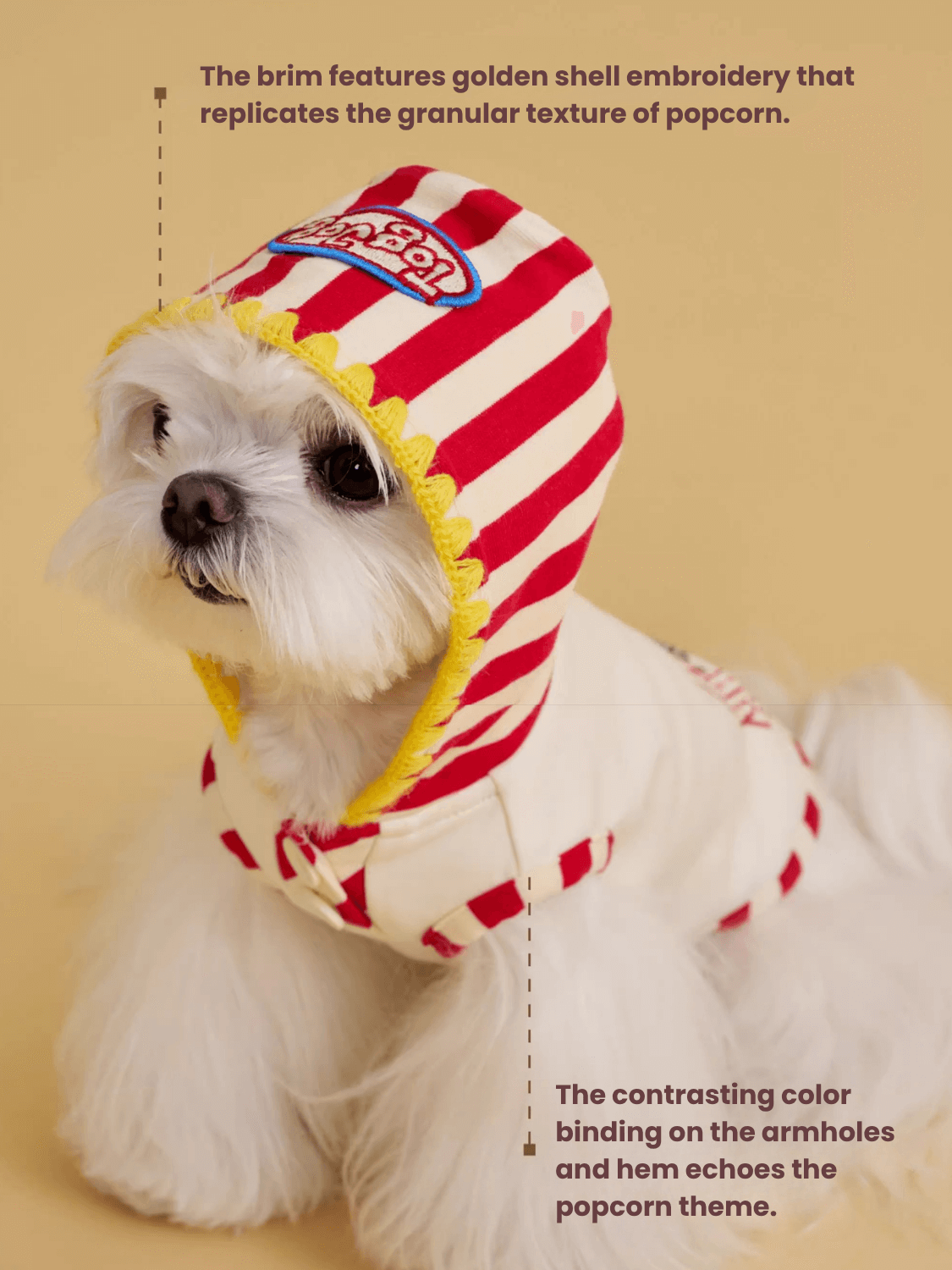 Popcorn Warm Cotton Pet Hoodie Sweatshirt