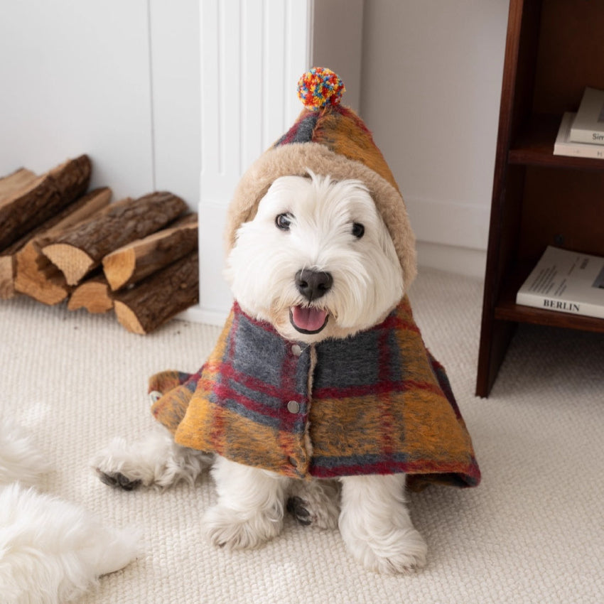 Maillard Warm Plush Dog Poncho
